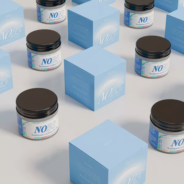 NOBS Toothpaste Tablets - Nano Hydroxyapatite, Flouride & Plastic Free, Eco & Travel Friendly