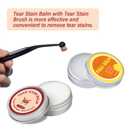 Pet Tear Stain Protection Cream & Brush Set