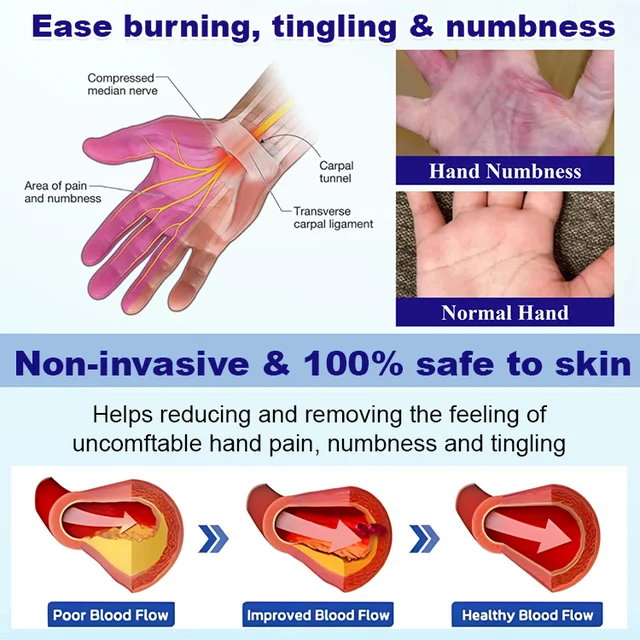 Cooling nerve pain relief spray