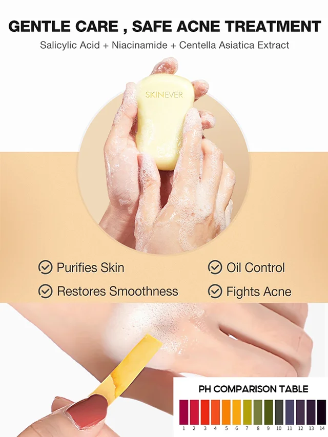 [Washes away 99.9% of dust mites] Salicylic acid soap