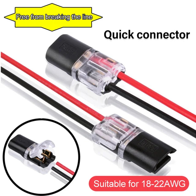 No peeling and no welding fast wiring connector