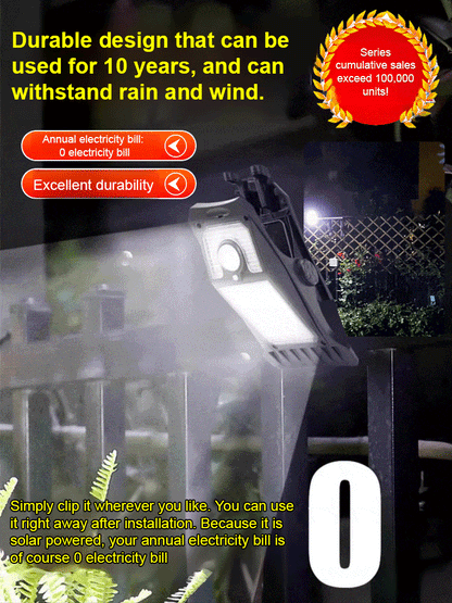 Smart sensor solar clip light