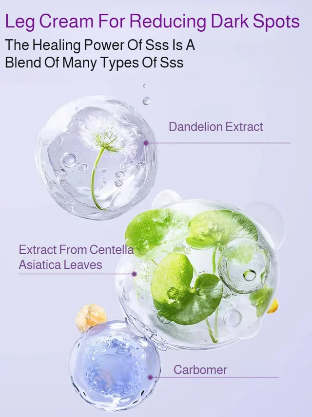 Daily Care Balm – Gentle, Soothing Leg Cream for Moisturizing & Massage with Topical Applicator