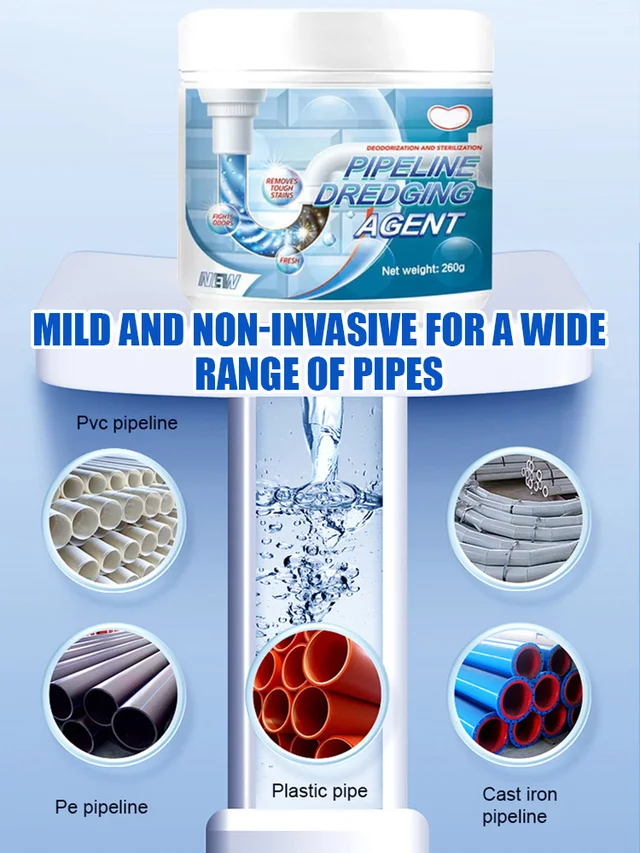 [Dissolves in one second] Strong pipe dredging agent