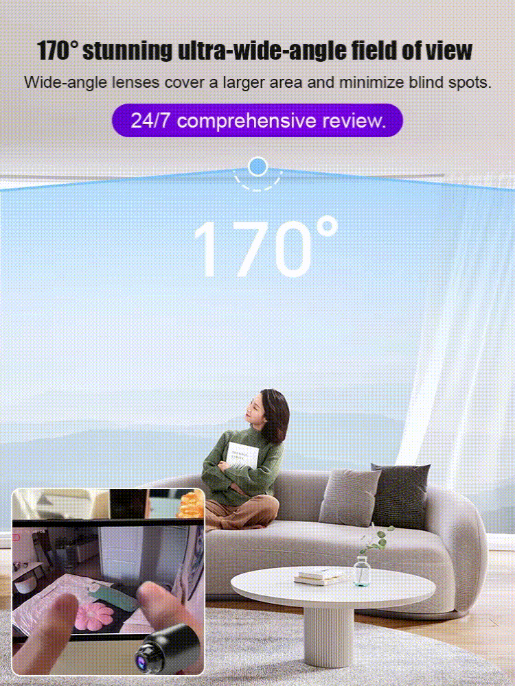 A901 360° Panoramic Wireless Home Security Camera – Full HD Remote Monitoring via Smartphone