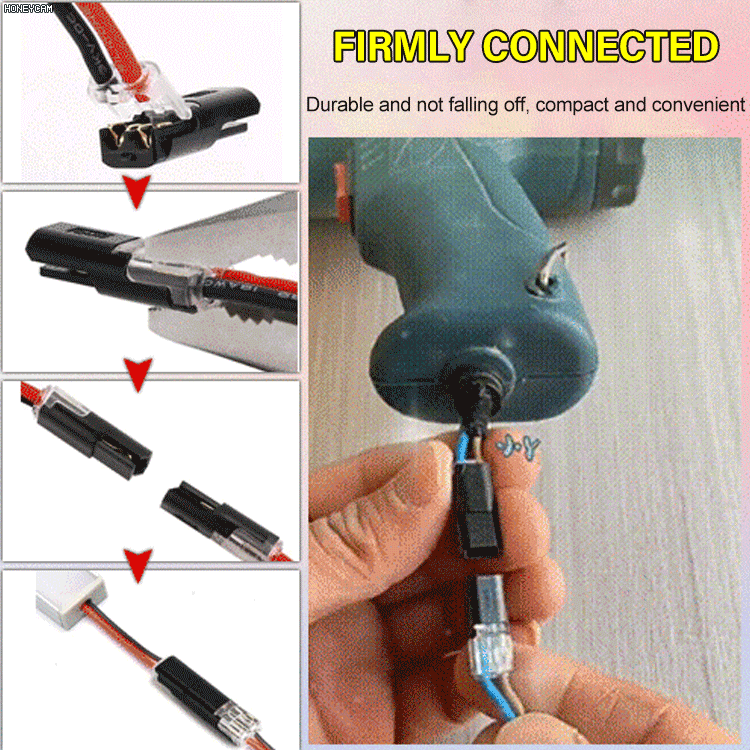 No peeling and no welding fast wiring connector