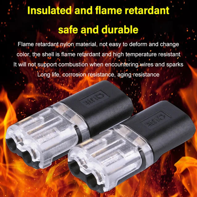 No peeling and no welding fast wiring connector