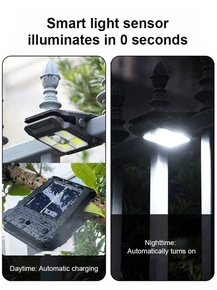 Smart sensor solar clip light