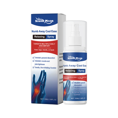 Cooling nerve pain relief spray