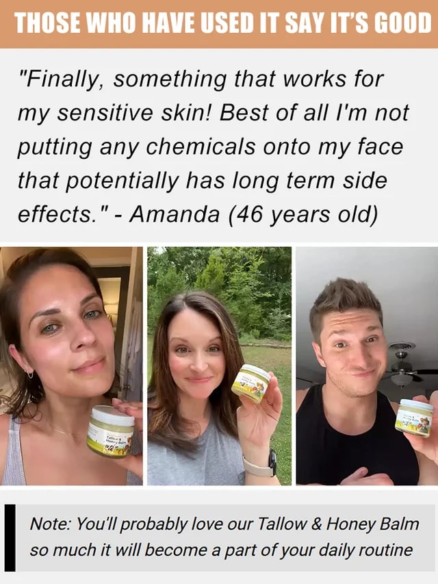 Anti-wrinkle and line-lightening long-lasting moisturizing tallow cream!✨