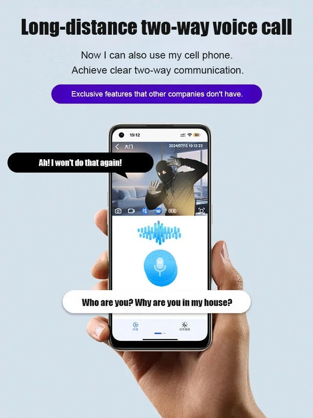 A901 360° Panoramic Wireless Home Security Camera – Full HD Remote Monitoring via Smartphone